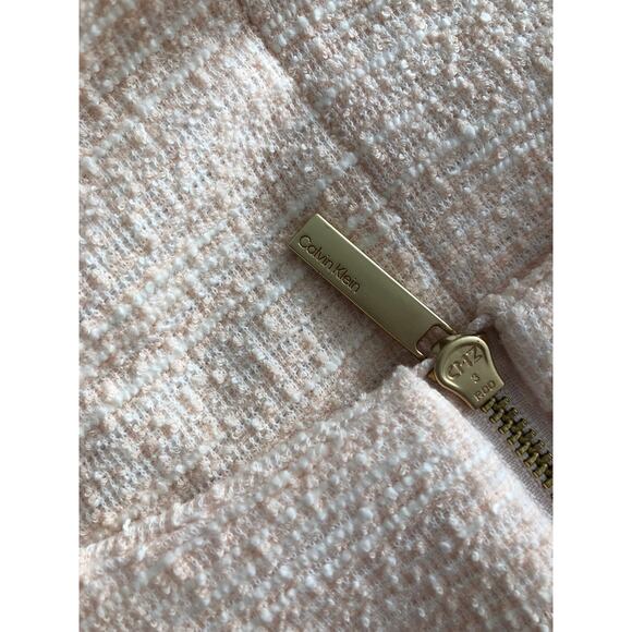 Calvin Klein Sheath Dress Women's Size 8 Crew Neck Pale Orange NEW - Picture 9 of 9